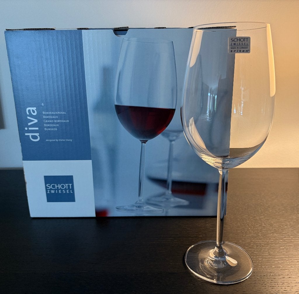 Schott Zwiesel Bordeaux wijnglazen 6x - Nieuw in doos, Ophalen, Zo goed als nieuw, Overige typen