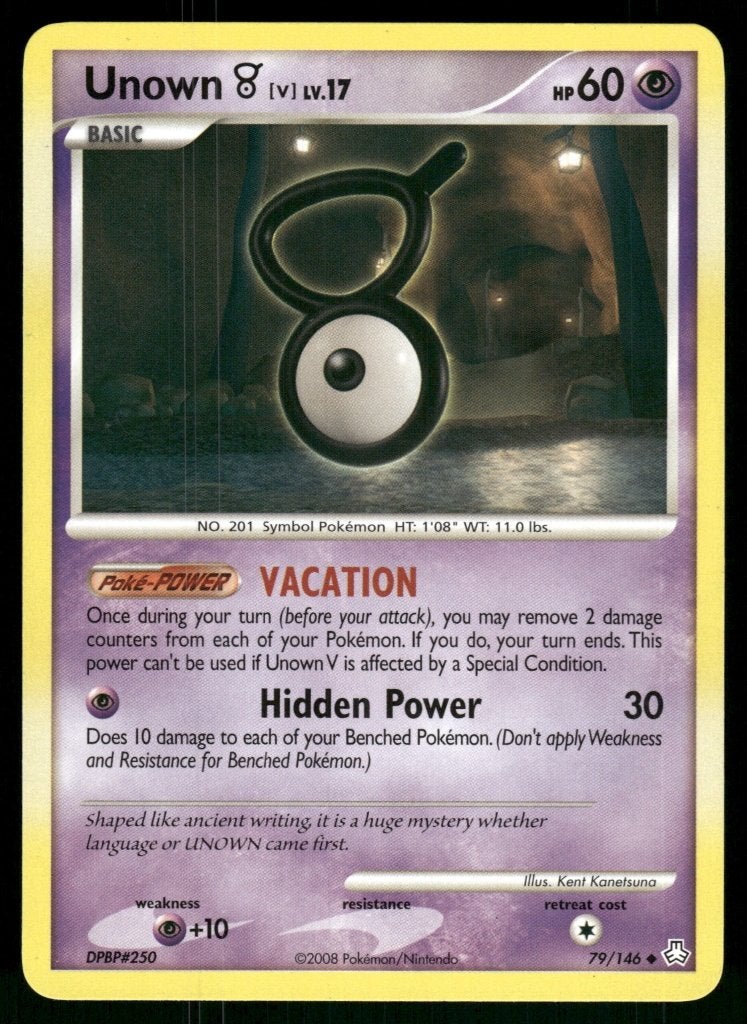 Unown [V] 79/146 - Legends Awakened, Verzenden, Gebruikt