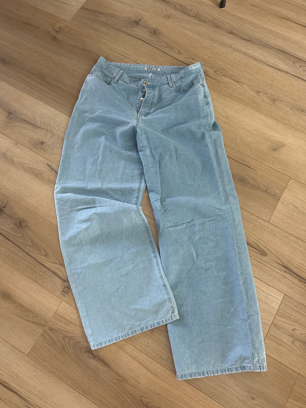 Vanilia Wide Leg Jeans - Maat 42, Kleding | Dames, Broeken en Pantalons, Blauw, Maat 42/44 (L), Ophalen of Verzenden, Zo goed als nieuw