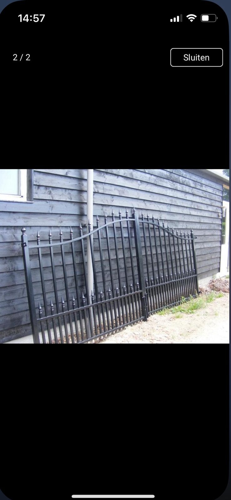 AANBIEDING ZWARE SIERPOORT TUINPOORT INRIJPOORT, Ophalen, Nieuw, 150 tot 200 cm, IJzer