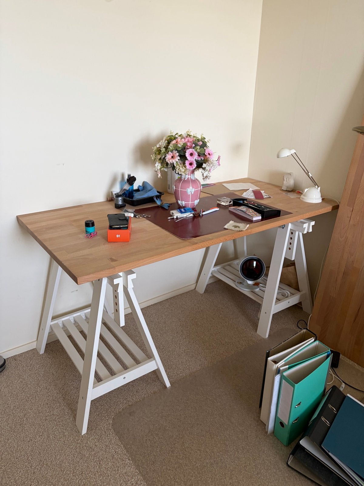 Geimproviseerd bureau vd ikea, Ophalen, Overige typen, Gebruikt, Hout