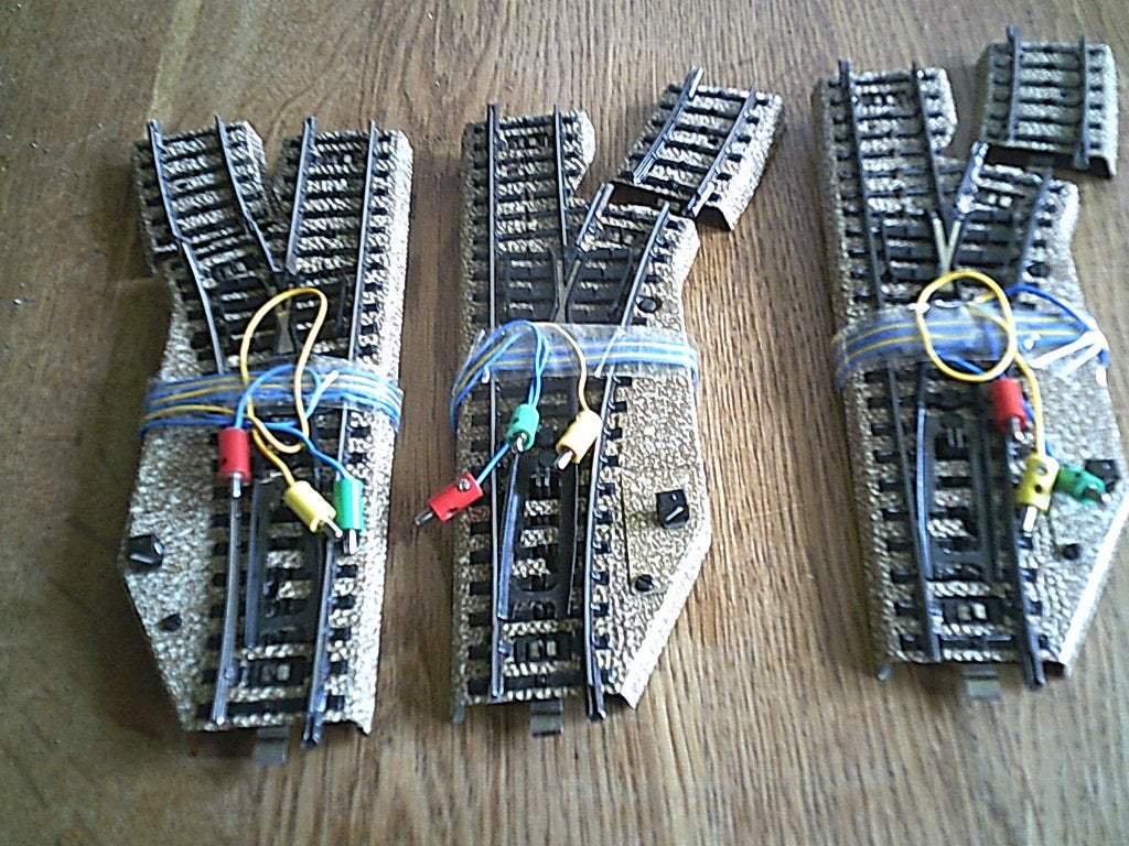 Marklin M-rails 3x Electrische wissels nr. 5138 - 5139  5102, Wisselstroom, Gebruikt, Rails, Ophalen of Verzenden