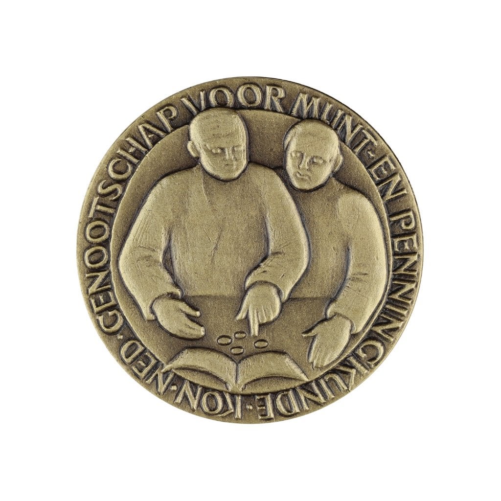 PENNING Frank Letterie GENOOTSCHAP MUNT- EN PENNINGKUNDE, Postzegels en Munten, Verzenden, Brons, Nederland