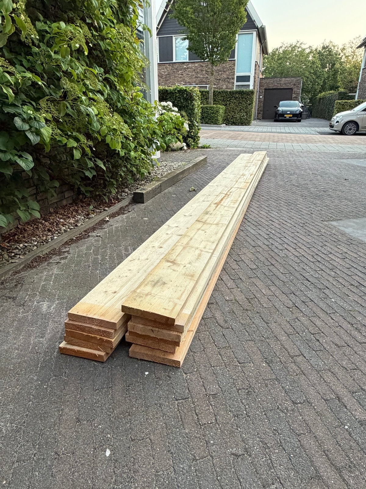 11x Vuren Steigerplanken 500x20x3,5 cm, Doe-het-zelf en Verbouw, Hout en Planken, Ophalen, Gebruikt, 25 tot 50 mm, Plank
