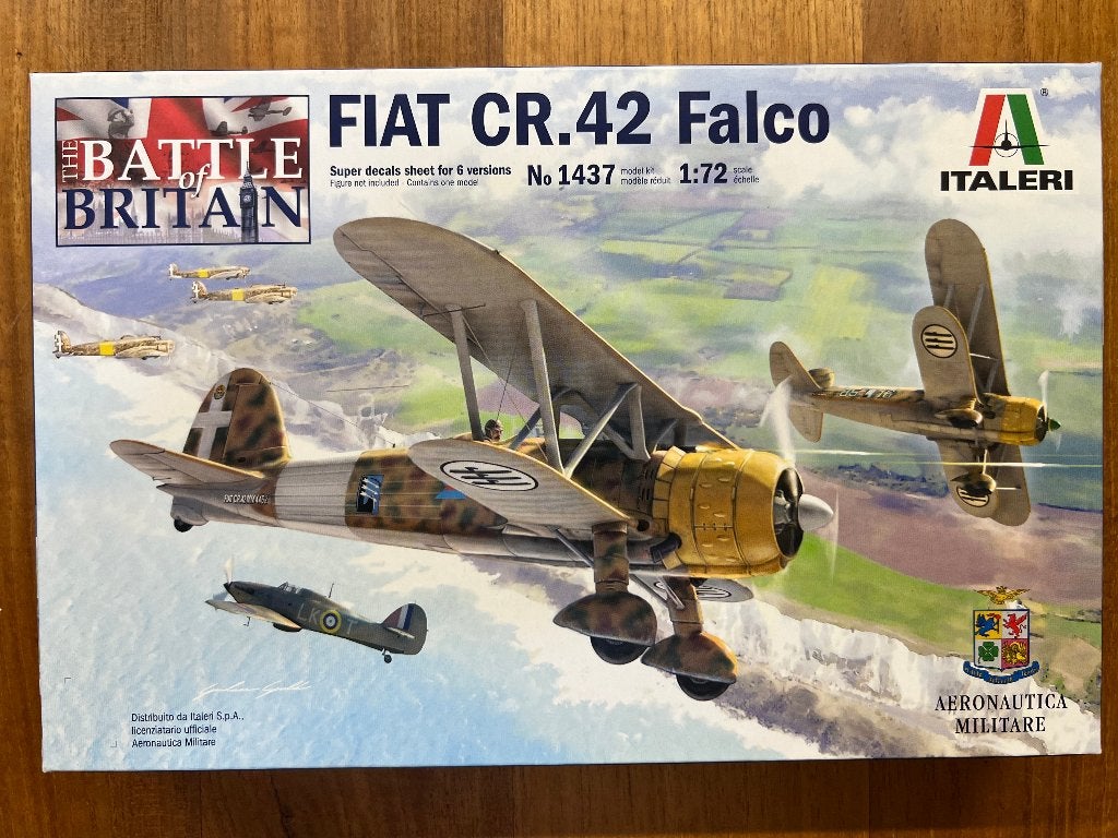 Italeri FIAT CR.42 Falco Battle of Britain 1:72 - 1437, Hobby en Vrije tijd, Modelbouw | Vliegtuigen en Helikopters, 1:72 tot 1:144