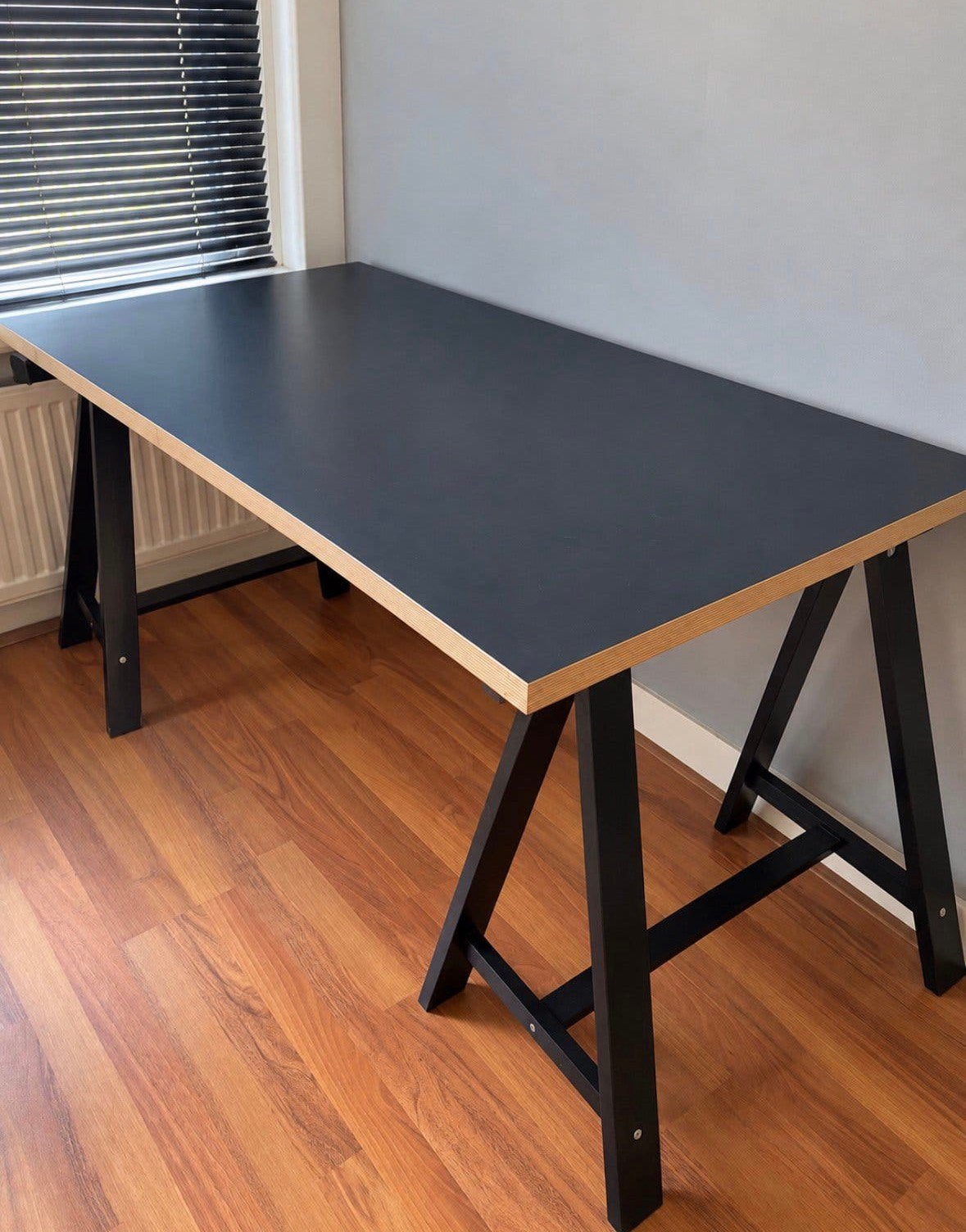 Bureau met schragen, Huis en Inrichting, Ophalen, Gebruikt