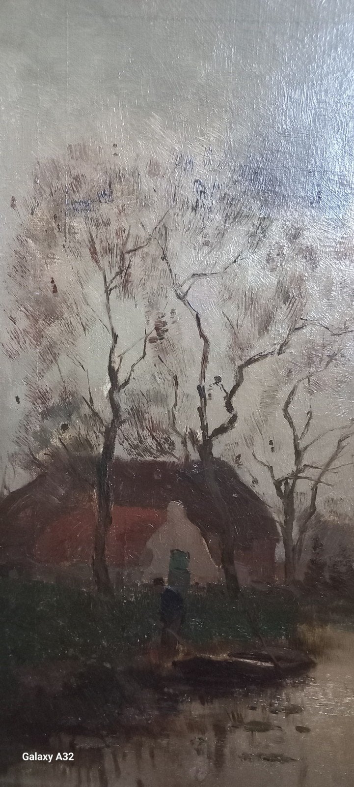 Landschap  - Jan Knikker ( Leiden 1911 - Den Haag 1990 ), Antiek en Kunst, Ophalen of Verzenden
