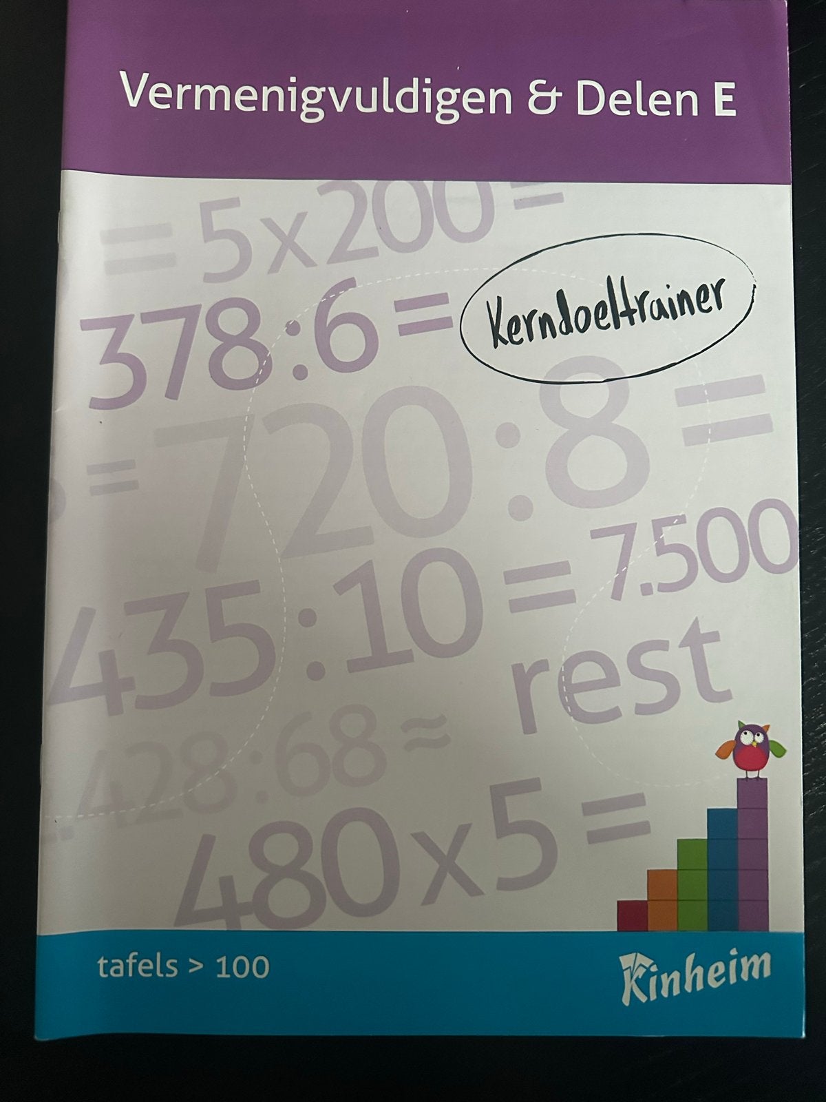 Oefenboek Vermenigvuldigen & Delen E groep 7/8, Ophalen of Verzenden, Beta, Nieuw, LBO