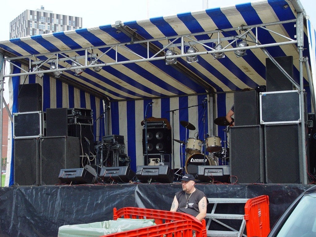 4 PA kasten of zangboxen (non powered)-professioneel, Ophalen, Gebruikt, Audio