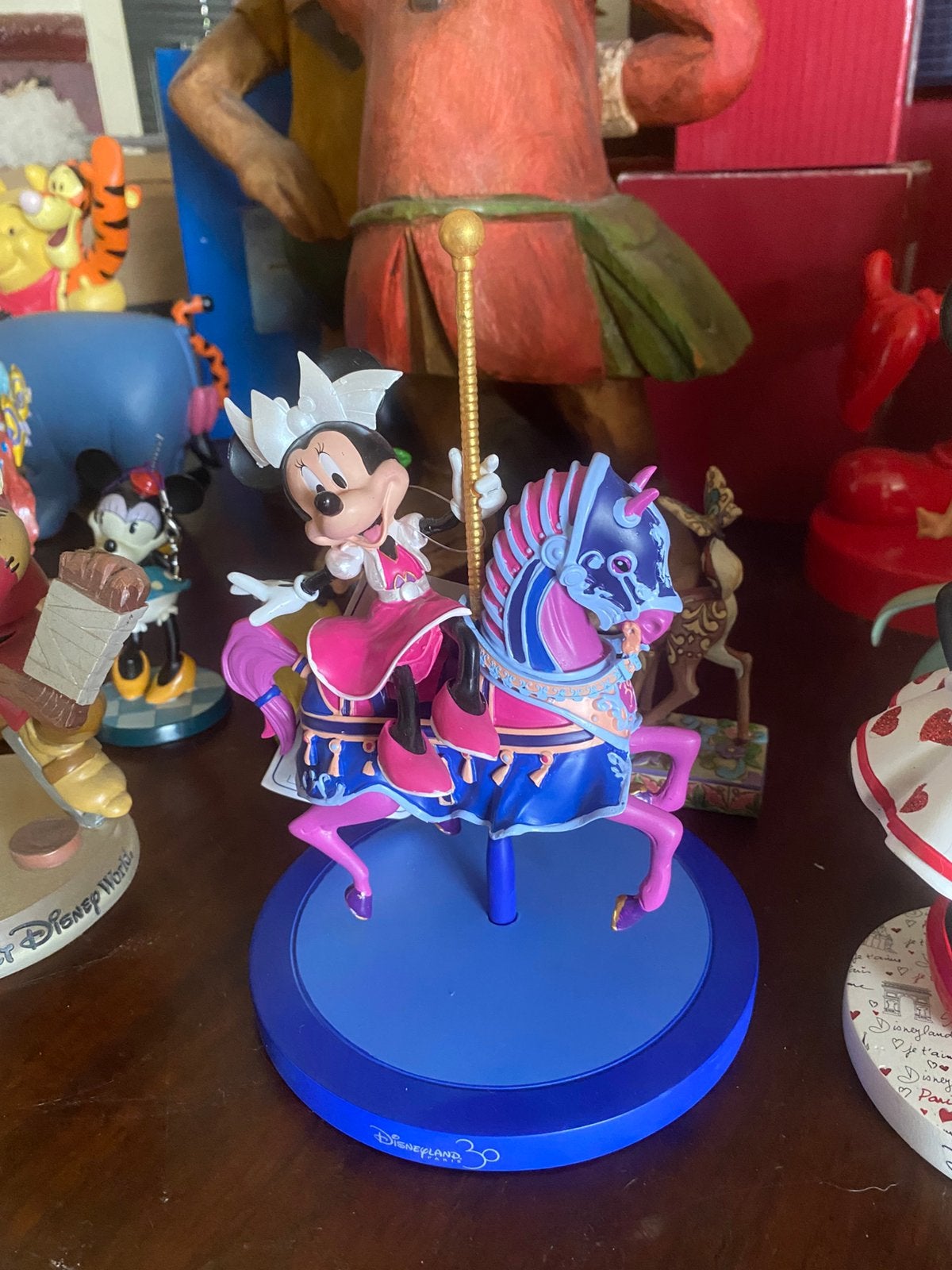 Minnie on carusel horse, Ophalen, Mickey Mouse, Zo goed als nieuw, Beeldje of Figuurtje