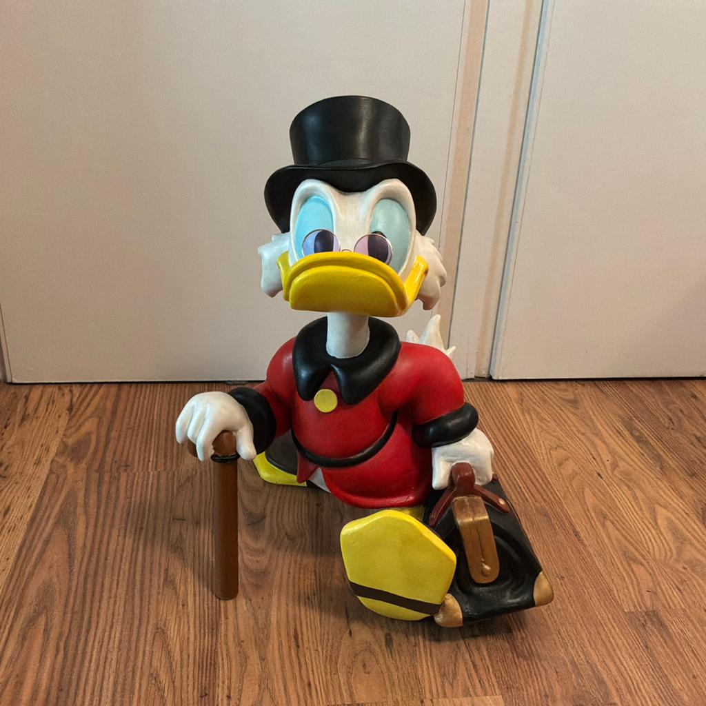 Dagobert Duck beeld, Ophalen of Verzenden, Donald Duck, Gebruikt, Beeldje of Figuurtje