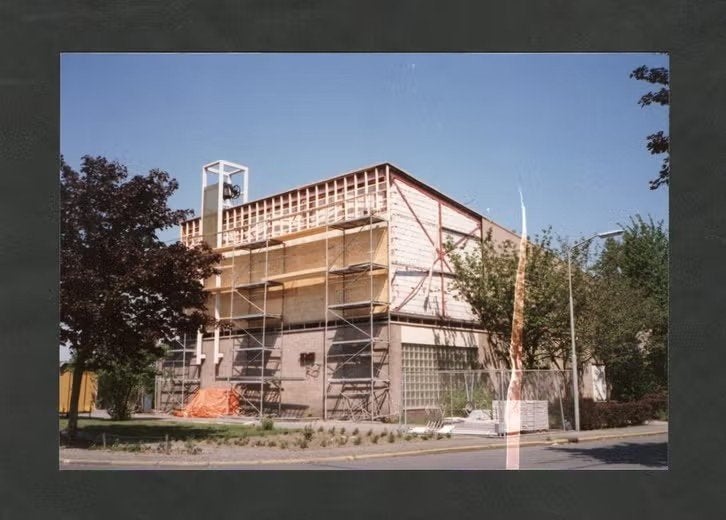 Foto Elburg Kerk Renovatie., 1980 tot heden, Foto, Ophalen of Verzenden, Zo goed als nieuw