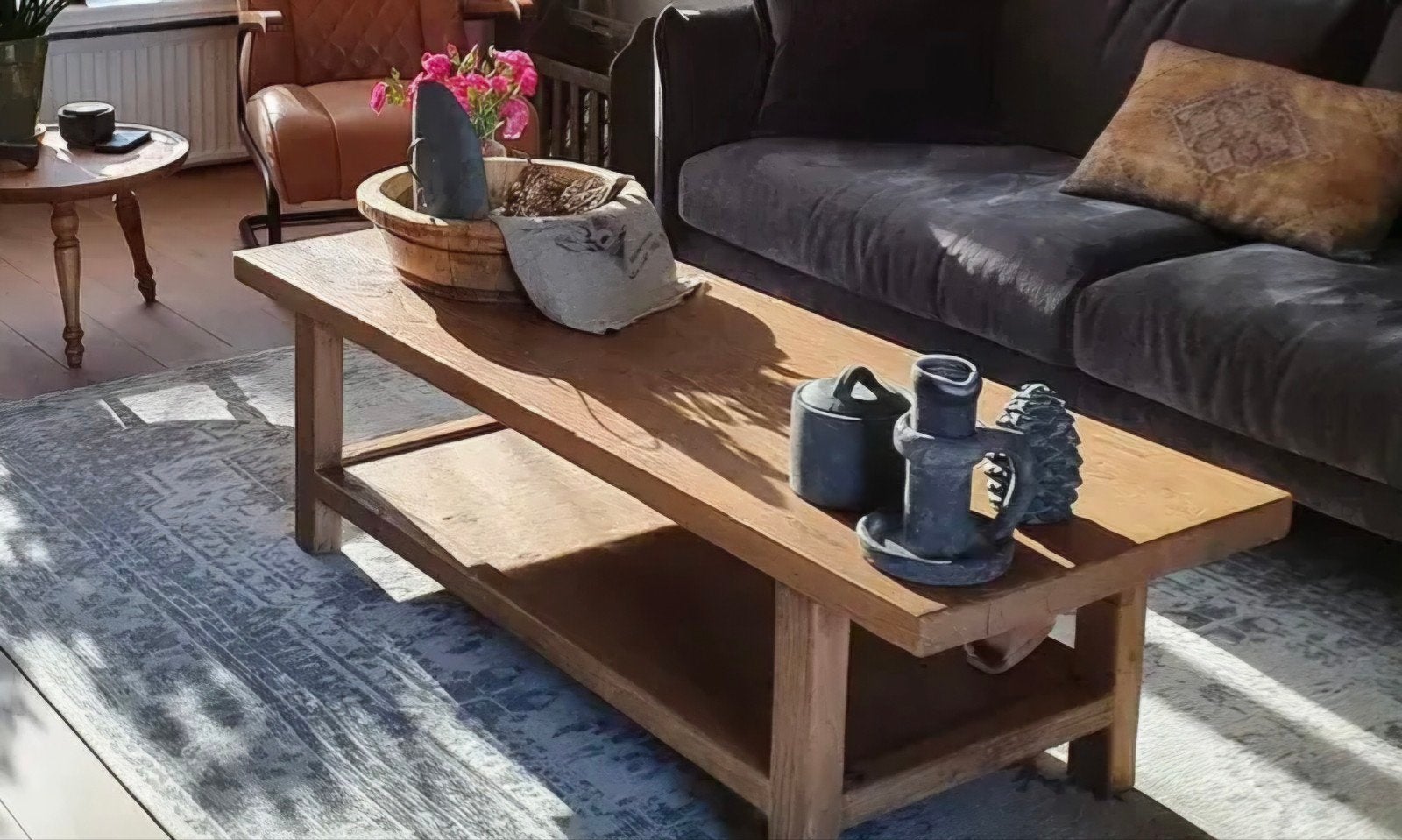 salontafel., Ophalen, Gebruikt, 50 tot 100 cm, Landelijk