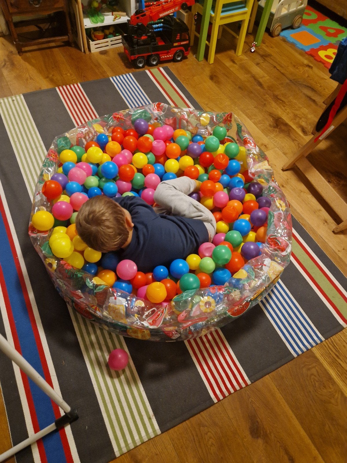 Grote zak met gekleurde ballen voor ballenbak (zonder bad), Ophalen, Gebruikt, Jongen of Meisje