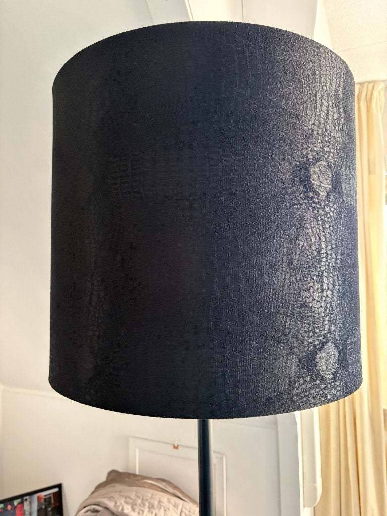 Lampenkap, Huis en Inrichting, Lampen | Lampenkappen, Zwart, 43 cm, Rond, Zo goed als nieuw