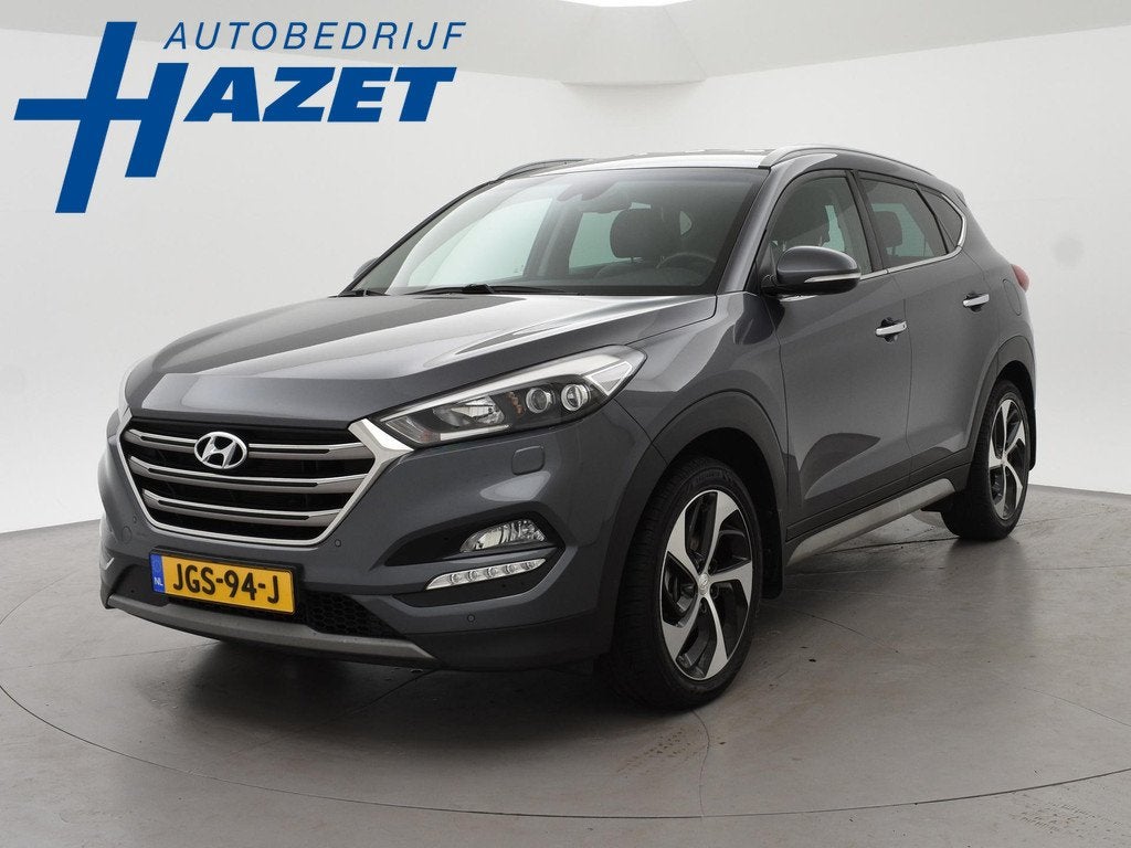 Hyundai Tucson 1.6 T-GDi 177 PK PREMIUM + AFN. TREKHAAK 1900, Auto's, Hyundai, Voorwielaandrijving, Gebruikt, 4 cilinders, 14 km/l