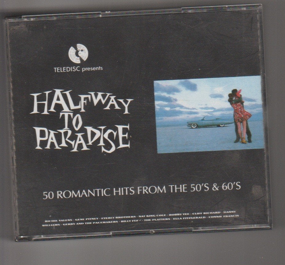 Halfway to paradise - 3 cd - Tellydisc - 50 hits jaren 50 60, Ophalen of Verzenden, Gebruikt