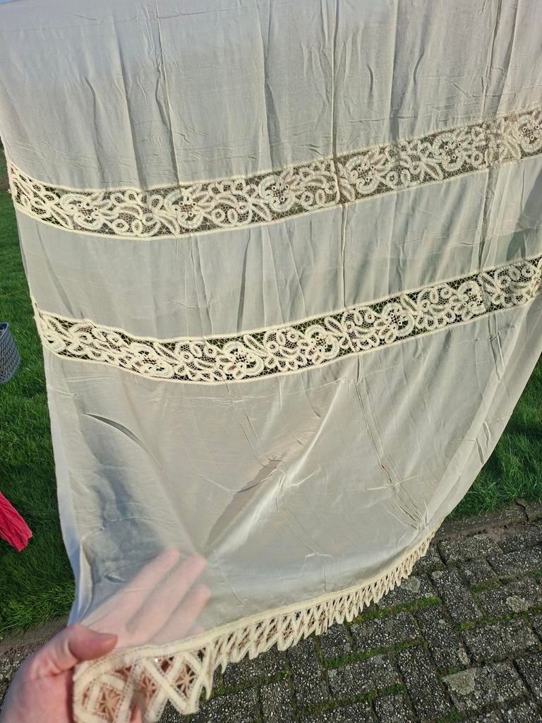 Antieke vitrage, Antiek en Kunst, Antiek | Kleden en Textiel, Ophalen of Verzenden