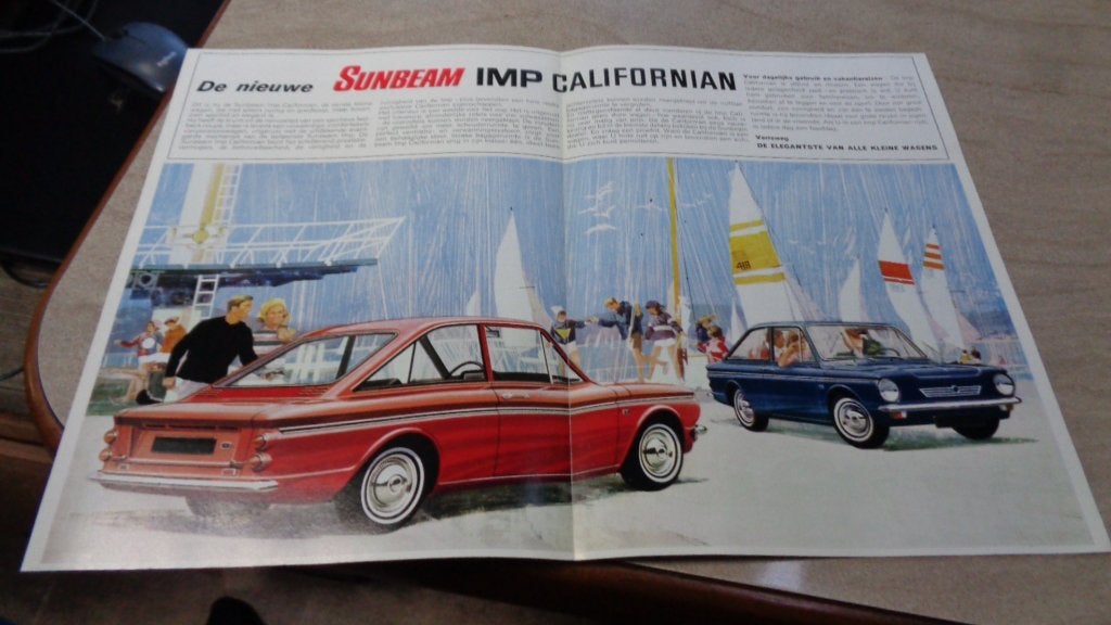 Folder SUNBEAM IMP CALIFORNIAN, Verzenden, Nieuw, Overige merken