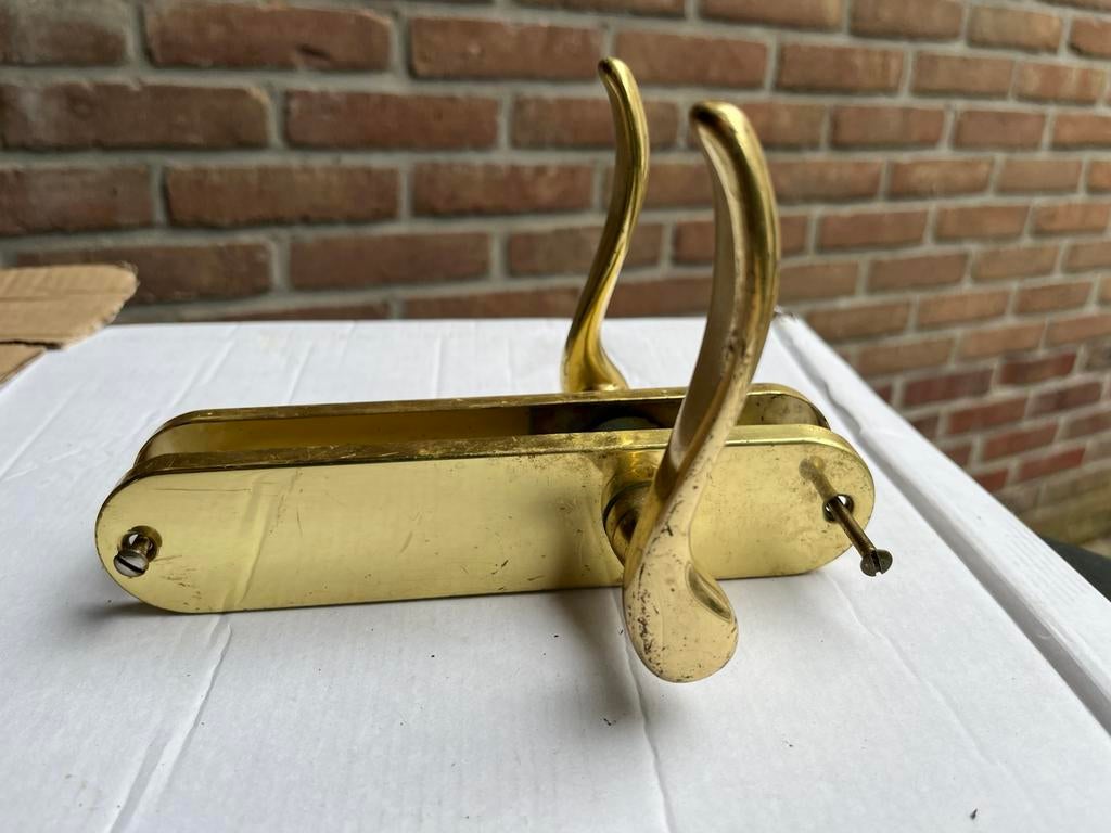 Deur hendel handvat goud kleur, Ophalen of Verzenden, Gebruikt, Binnen