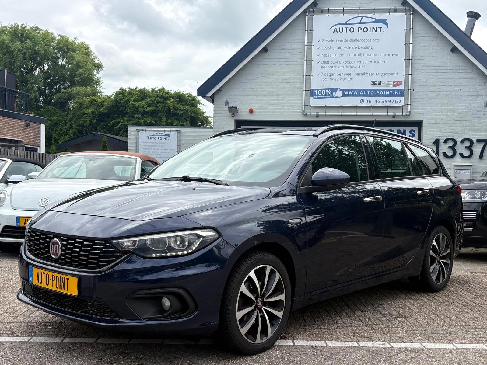 Fiat Tipo Stationwagon 1.4 16V NAVIGATIE/CLIMATE/CRUISE/PDC, Auto's, Voorwielaandrijving, 4 cilinders, Blauw, Origineel Nederlands