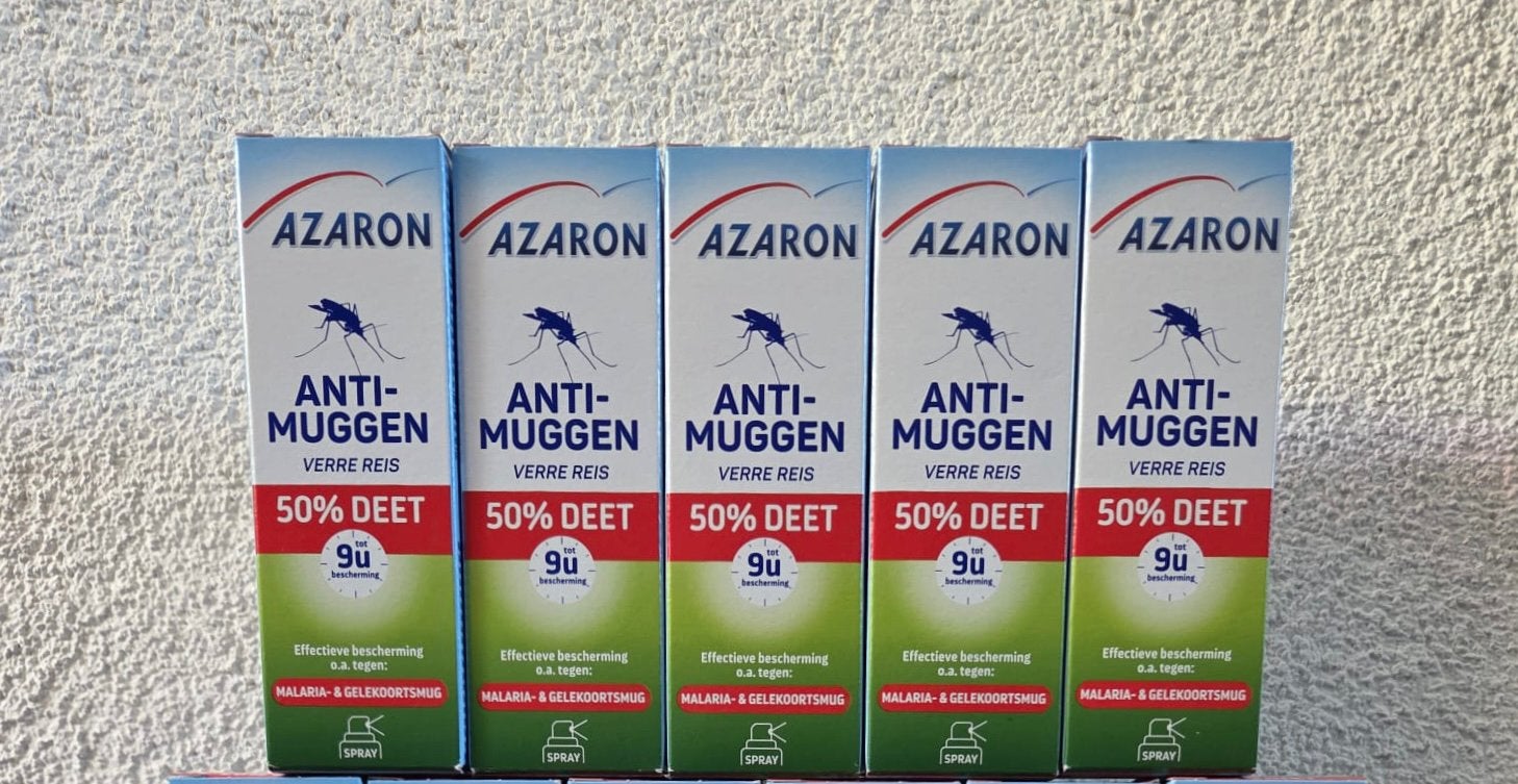Azaron Anti-Muggen 50% DEET Spray, ook voor verre reizen., Ophalen of Verzenden, Nieuw