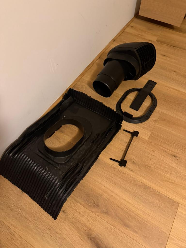 Renson dakdoorvoer 150/160 voor schuindak Zwart, Ophalen of Verzenden, Nieuw, Ventilator en Afzuiger