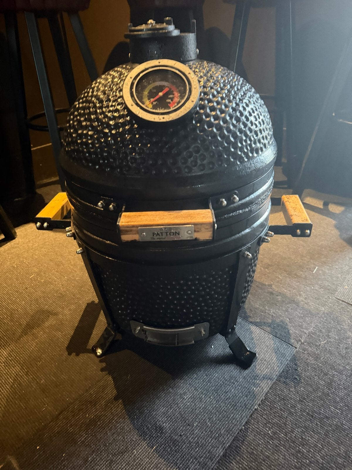 Patton Kamado Grill - Compacte Keramische BBQ 15 inch, Ophalen, Zo goed als nieuw