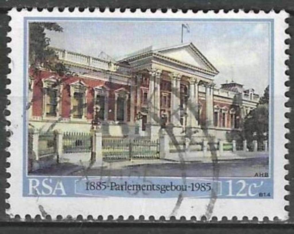 Zuid-Afrika 1985 - Yvert 584 - Parlement in Kaapstad (ST), Verzenden, Zuid-Afrika, Gestempeld