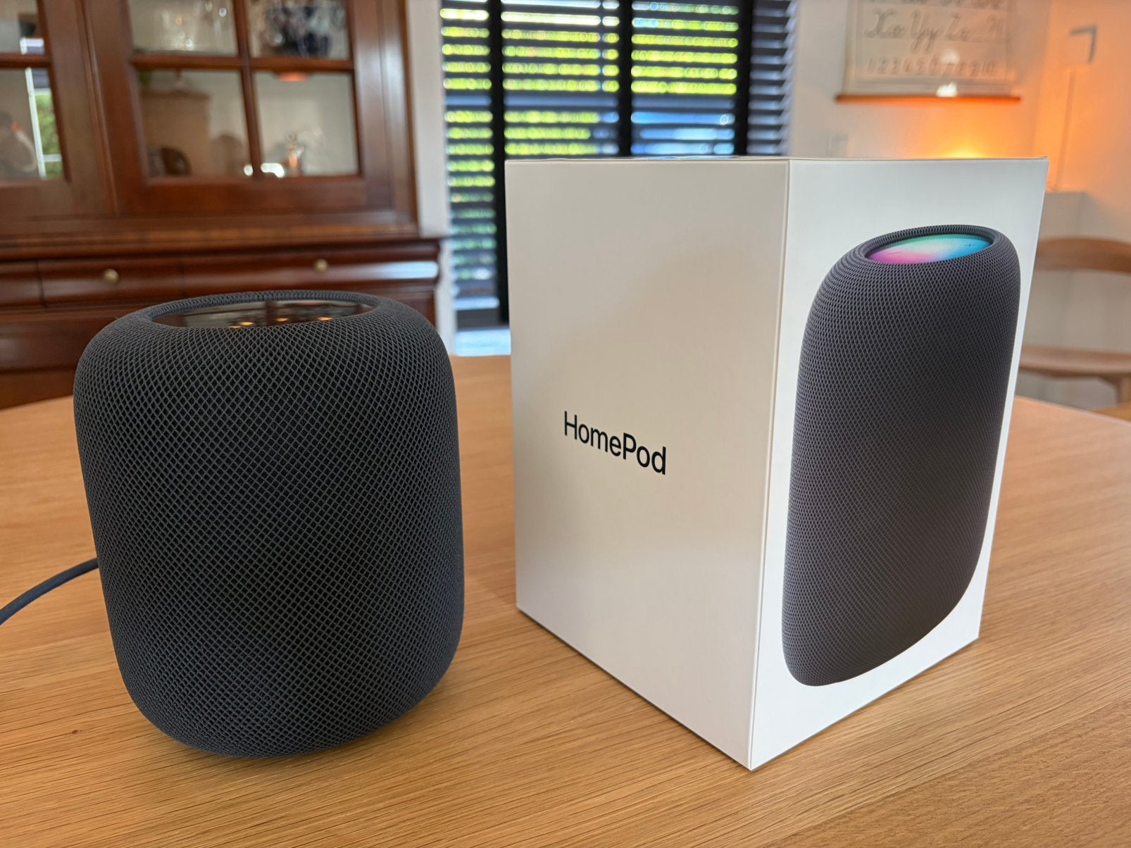 Apple HomePod (2e generatie) - Middernacht / zwart - zgan, Audio, Tv en Foto, Luidsprekers, Overige typen, Zo goed als nieuw, Minder dan 60 watt