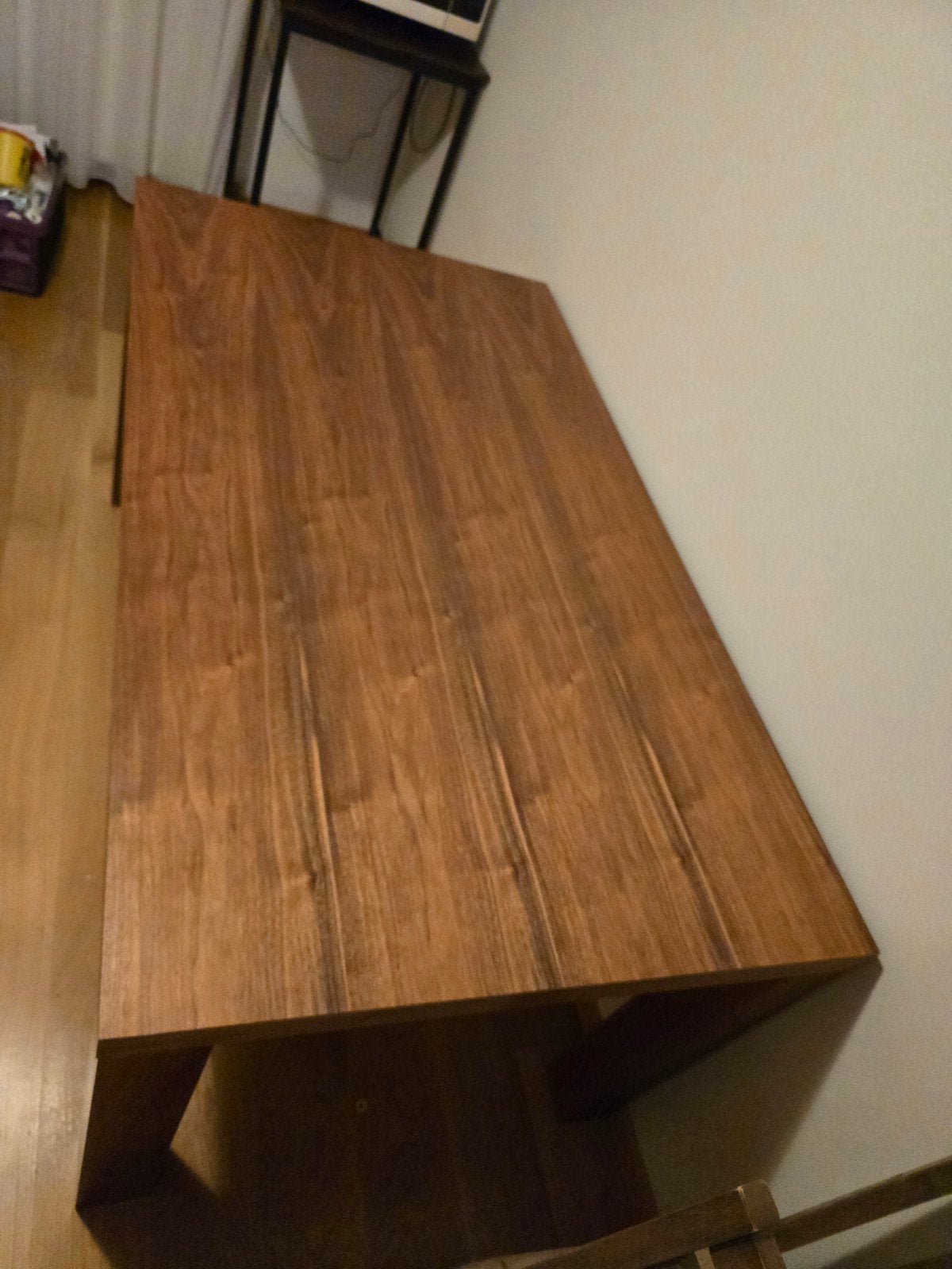Eettafel (160,5x90x77cm) met 4 stoelen (geen IKEA), Ophalen, Gebruikt, Klassiek, Robuust, 50 tot 100 cm
