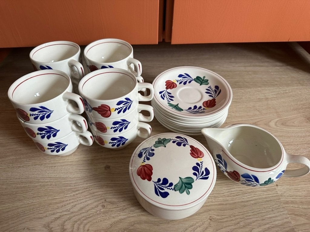Boerenbond servies, Gebruikt, Ophalen of Verzenden, Overige stijlen, Kop(pen) en/of Schotel(s)