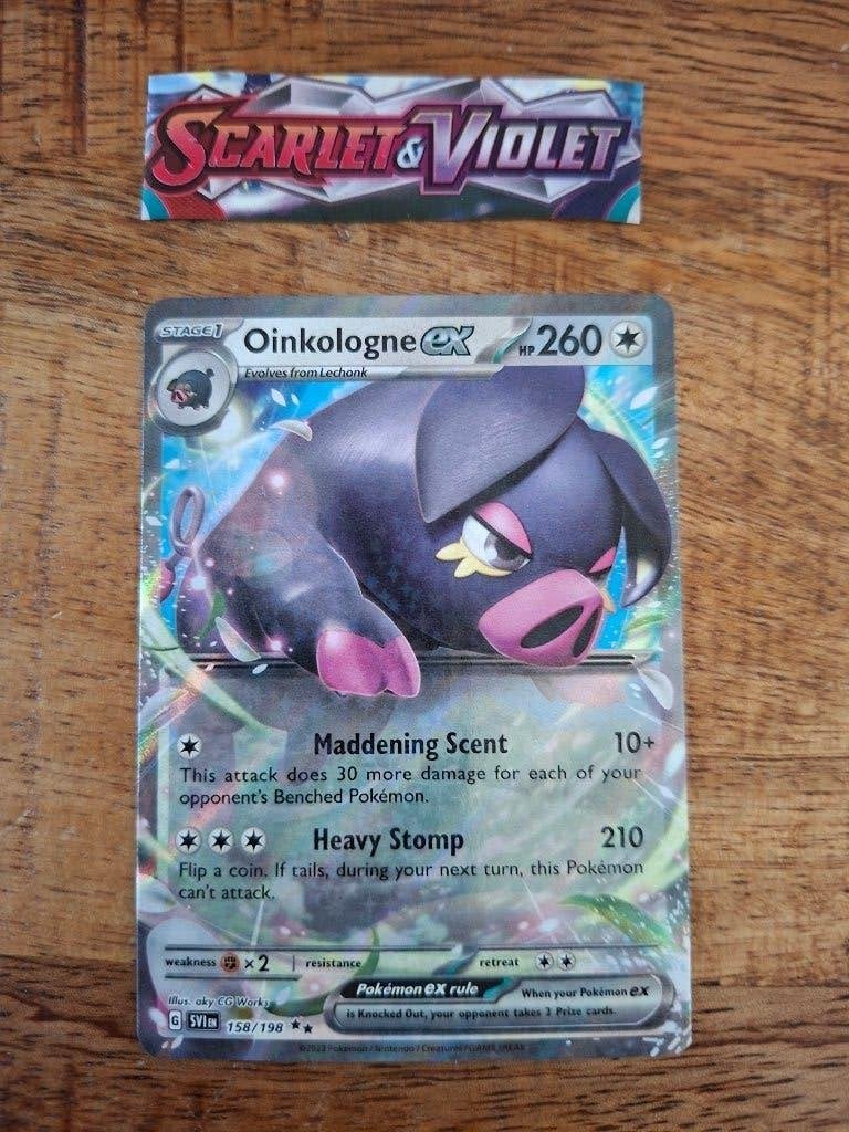 Pokemon – Oinkologne (EX)  (SVI 158/198)  Scarlet & Violet, Ophalen of Verzenden, Nieuw, Losse kaart, Foil