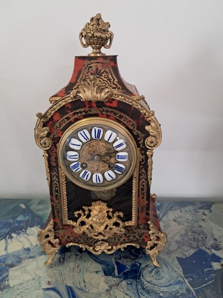Antieke Boulle klok, Antiek en Kunst, Ophalen of Verzenden