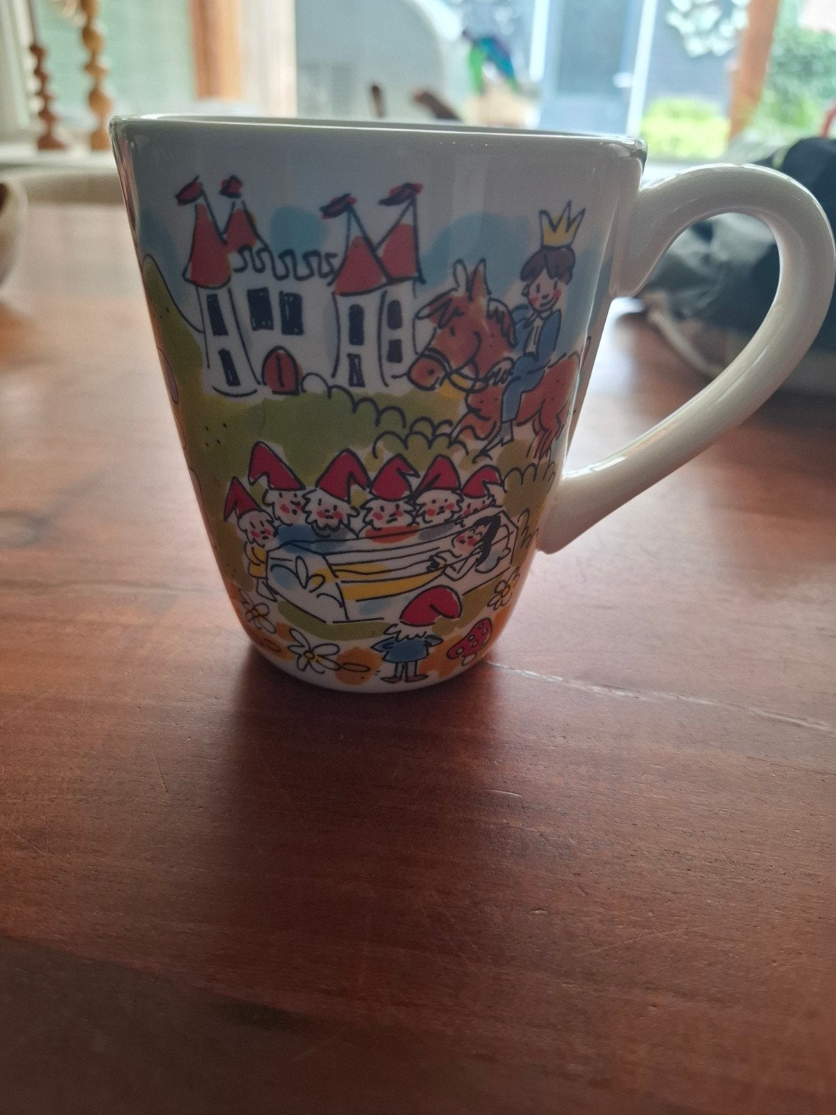 Sneeuwwitje en de Zeven Dwergen Efteling mok, Ophalen, Meerkleurig, Overige stijlen, Zo goed als nieuw