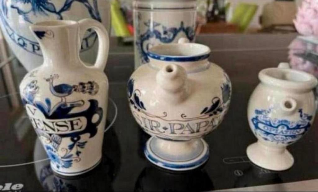 Delfts Blauw Plateel. Apothekers Potten Dr.Wittop Koning etc, Antiek en Kunst, Ophalen of Verzenden