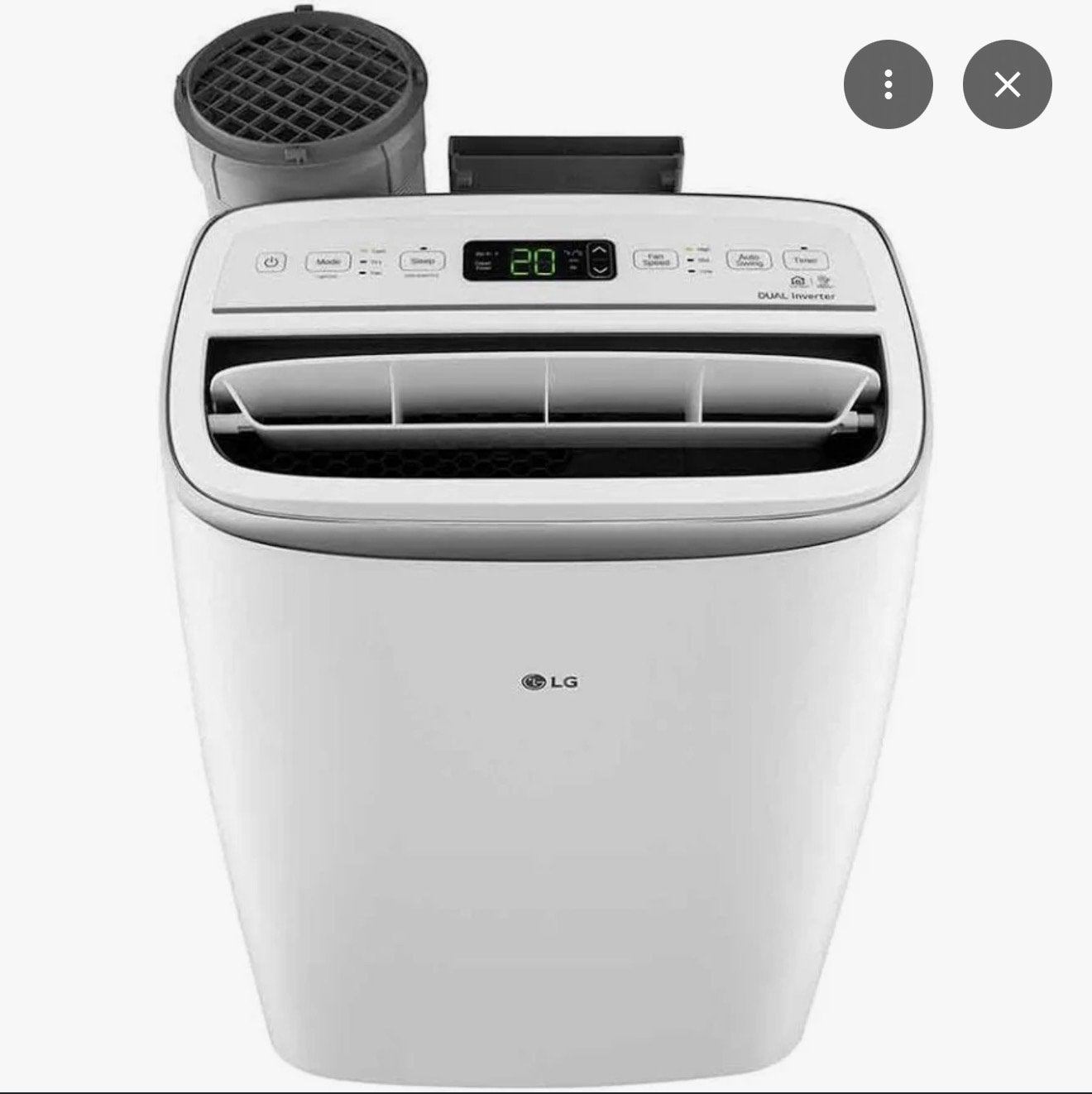 LG Mobiele Airco 11.000 btu PA11WS, Witgoed en Apparatuur, Airco's, Ophalen, Gebruikt, Minder dan 60 m³, 3 snelheden of meer
