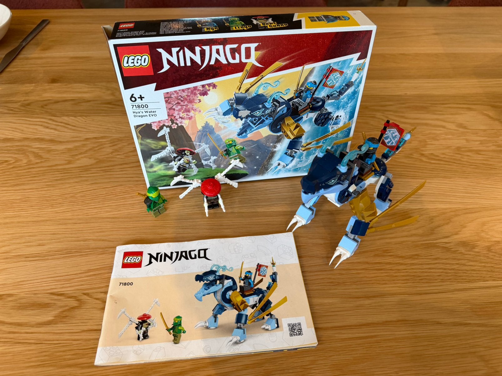 LEGO Ninjago 71800 Nya's Waterdraak EVO, Lego, Ophalen of Verzenden, Zo goed als nieuw, Compleet
