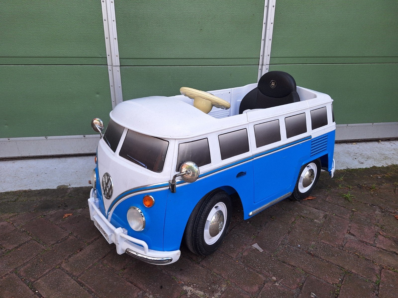 VW T1 T2 busje volkswagen elektrische kinderauto - Blauw/Wit, Ophalen, Overige typen