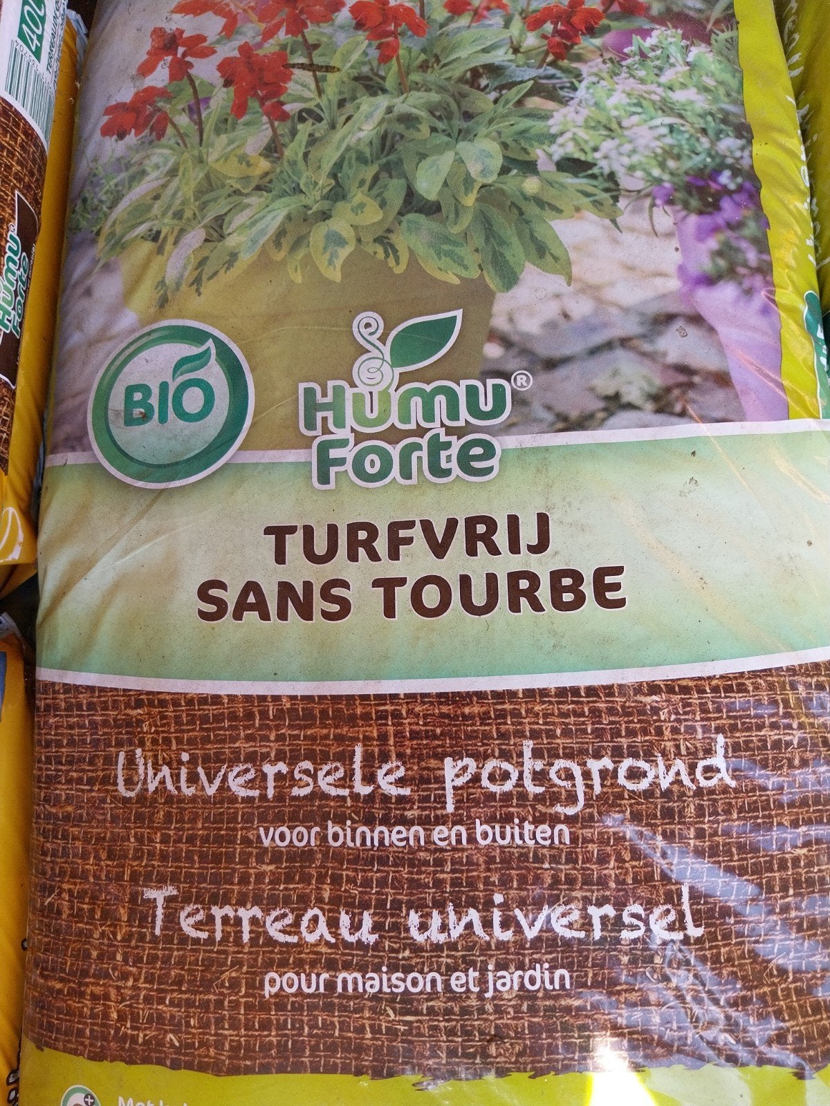 Humu Forte Turfvrije Universele Potgrond 40 Liter, Ophalen, Nieuw, Overige typen
