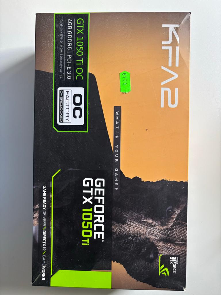 KFA2 GeForce GTX 1050 Ti OC 4GB GDDR5 Grafische Kaart, Computers en Software, Videokaarten, Nieuw, Nvidia, PCI-Express 3.0, GDDR5