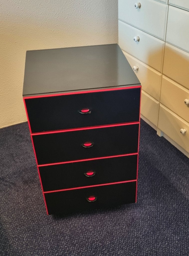 Interlubke Duo nachtkastjes, Ophalen, Gebruikt, Minder dan 45 cm, 55 tot 70 cm