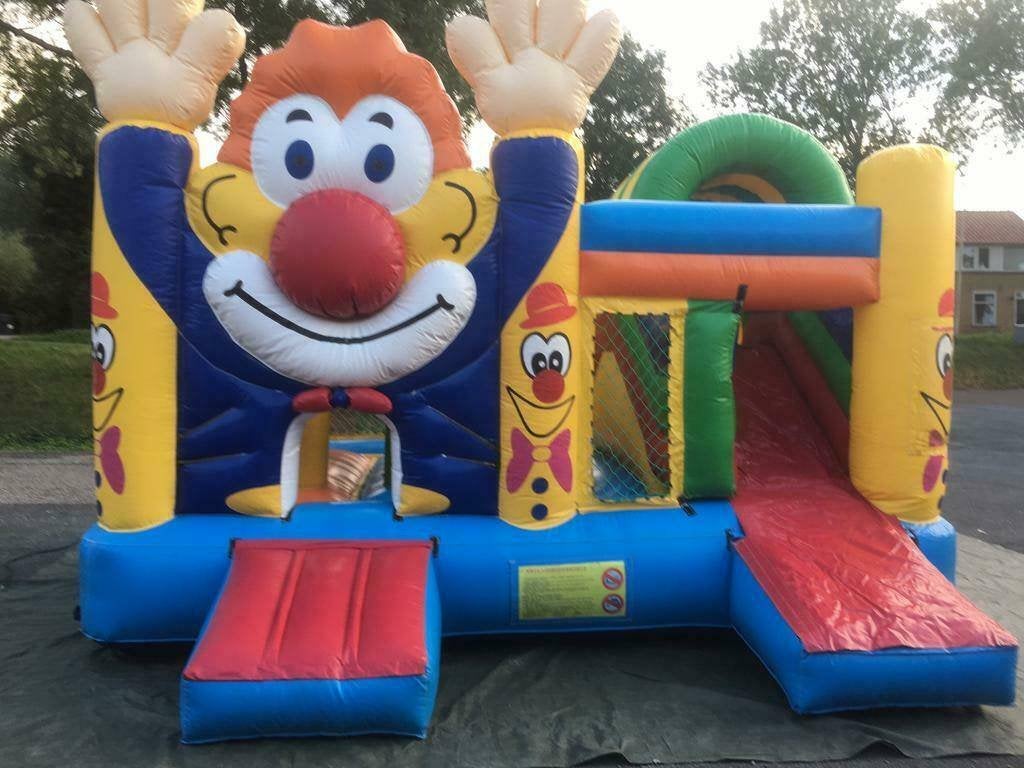 Springkussen Clown te huur / huren Multiplay, Ophalen of Verzenden, Gebruikt, Verjaardag