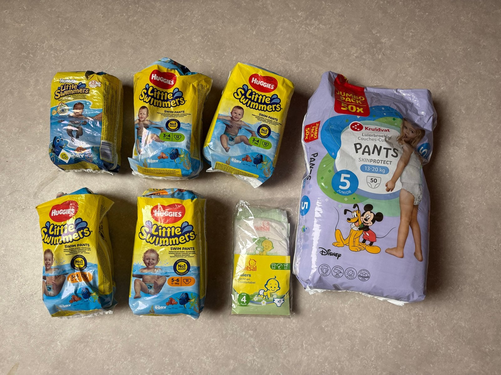 Diverse zwemluiers en normale luiers (Huggies, Kruidvat), Ophalen of Verzenden, Nieuw