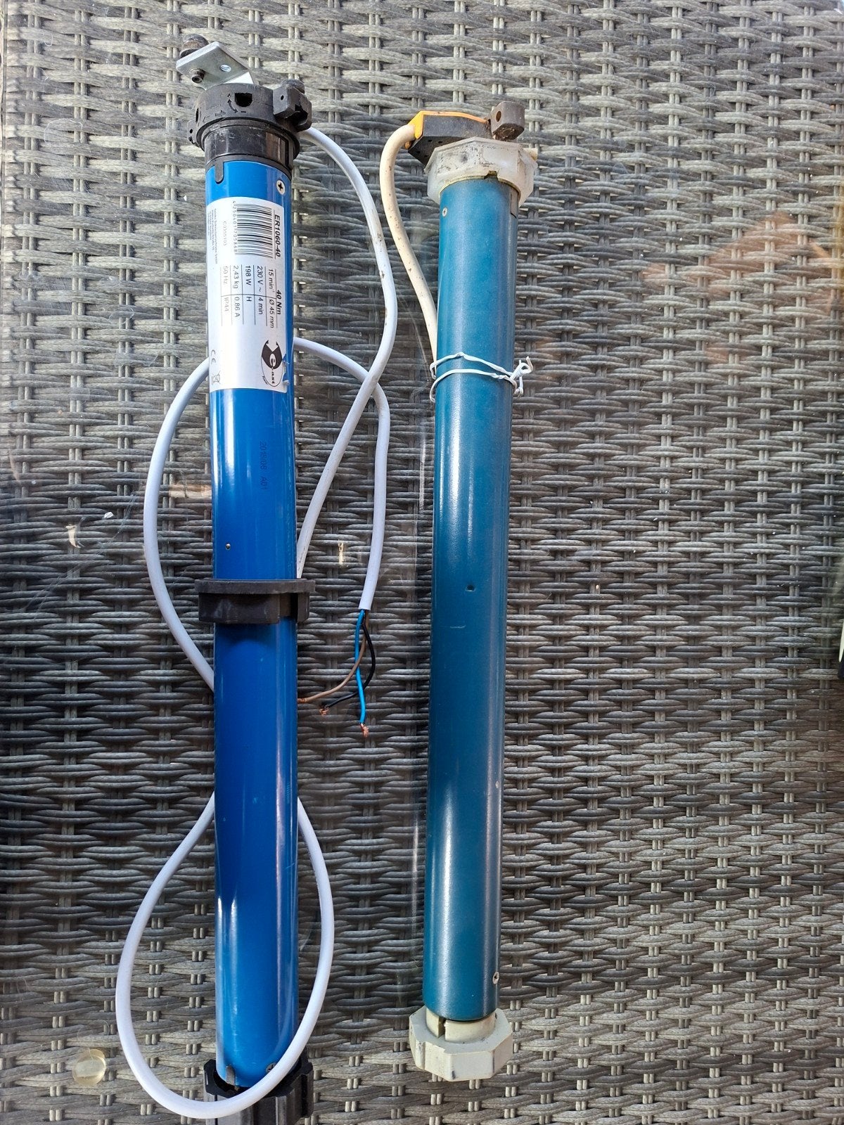 Somfy Meteor en E-ast rolluikmotoren (2 stuks), Ophalen of Verzenden, Gebruikt, Overige merken, Overige typen