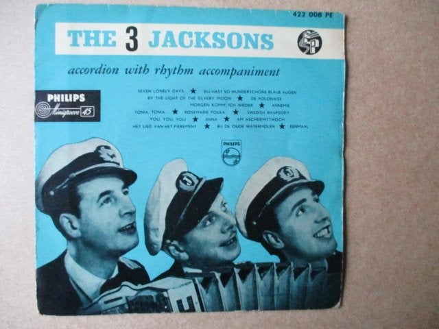 s1645 the 3 jacksons - seven lonely days, Ophalen, Gebruikt, 7 inch, Overige genres