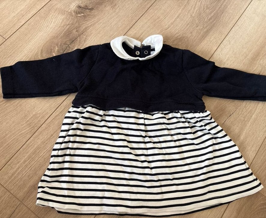 Petit Bateau Jurkje 6m/67cm - Biologisch Katoen, Kinderen en Baby's, Ophalen of Verzenden, Zo goed als nieuw, Meisje