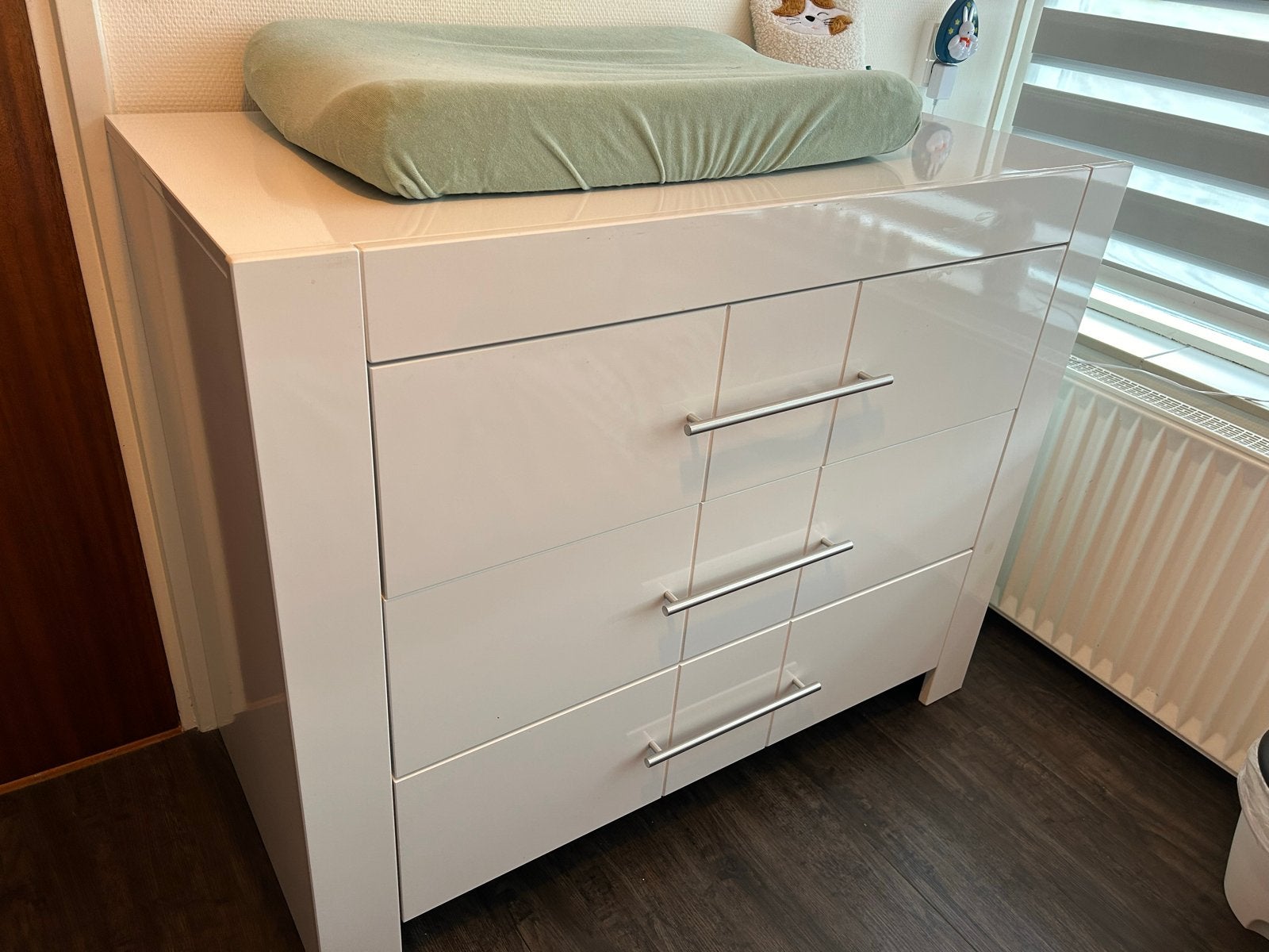 Witte commode met 3 lades - Bopita, Kinderen en Baby's, Ophalen, Gebruikt, 50 tot 70 cm, 75 tot 100 cm