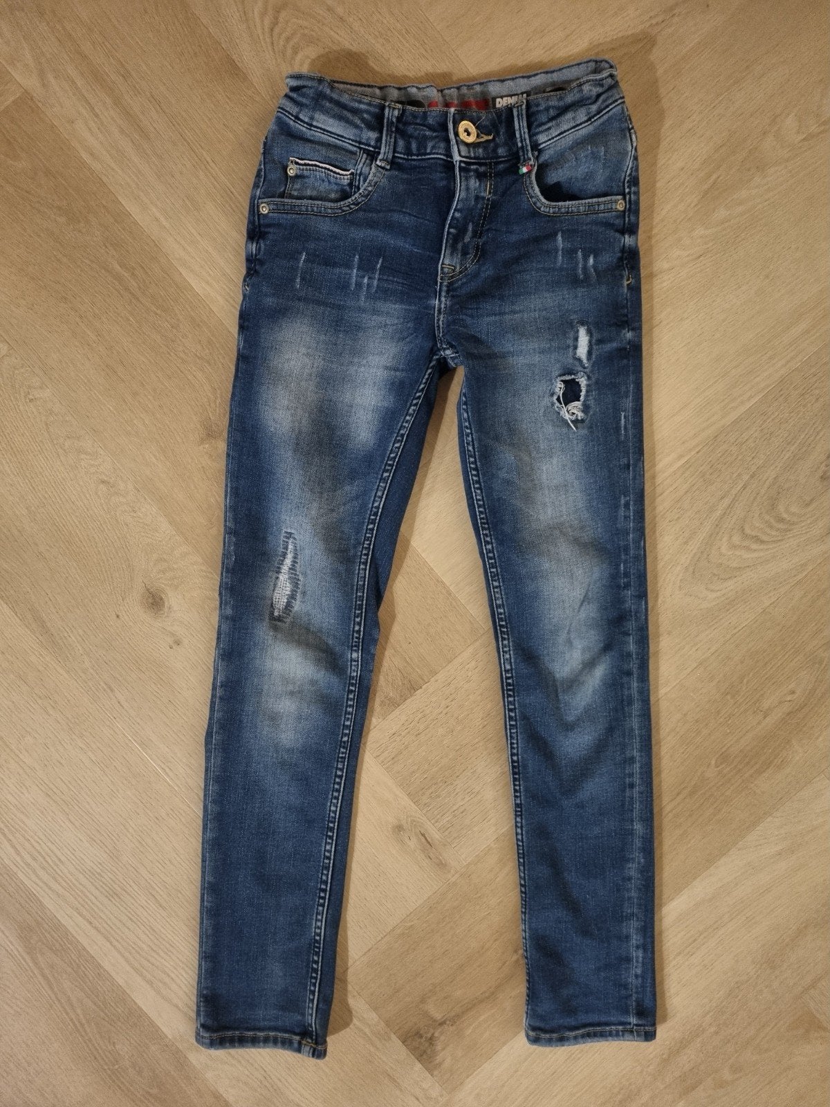 Vingino spijkerbroek maat 10 = maat 140, Broek, Ophalen of Verzenden, Zo goed als nieuw, Vingino