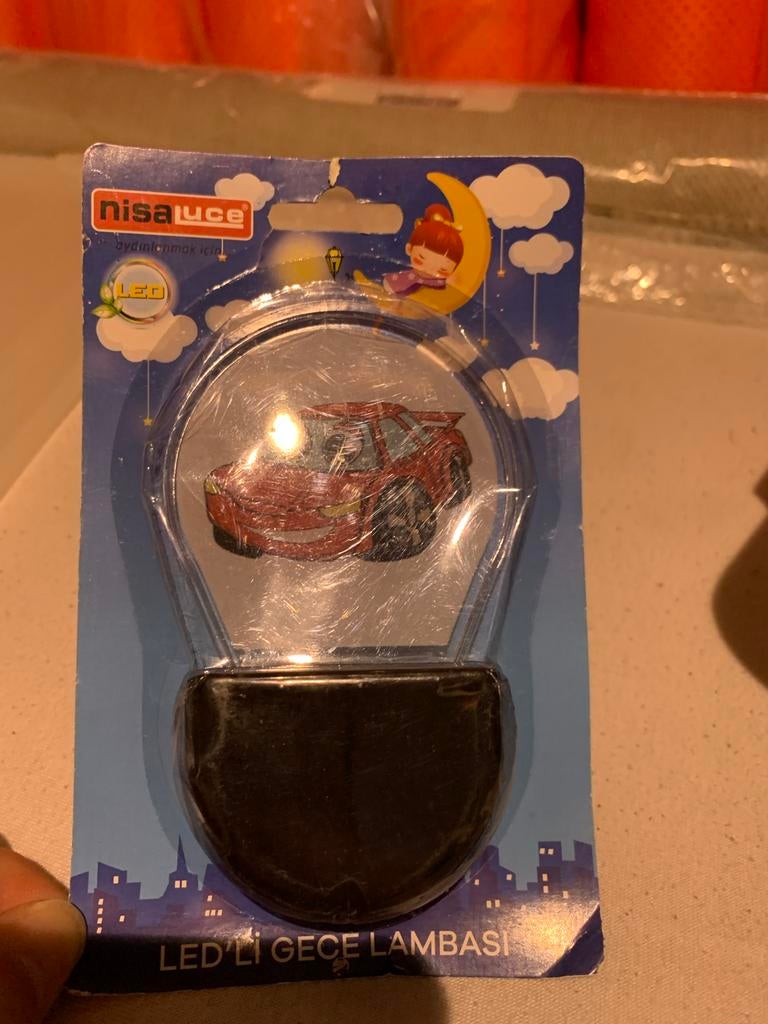 Nachtlamp Cars Lightning McQueen, Kinderen en Baby's, Ophalen, Nieuw, Overige typen
